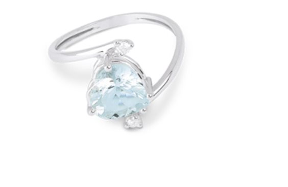 Anneau Demetra Femme AQUA in Or blanc Acquamarina 1.30 Ct 018.C.130.004.W - 018.C.130.004.W